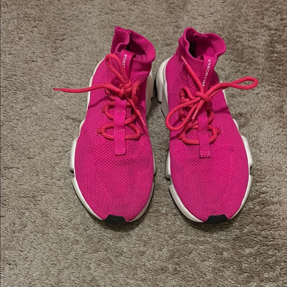 Balenciaga Fuchsia Athletic Shoes